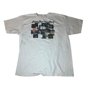 Vintage 90s Peter Paul And Mary Anvil Band T-Shirt 2XL